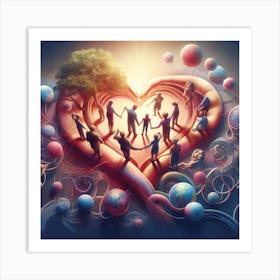 Heart Of Humanity Art Print