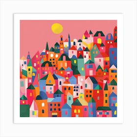 Colorful City 2 Art Print