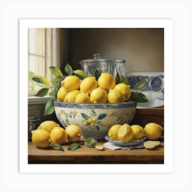 Lemons Kitchen Art Print 2 Art Print