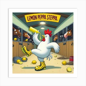 Lemon Peppa Steppa 1 Art Print