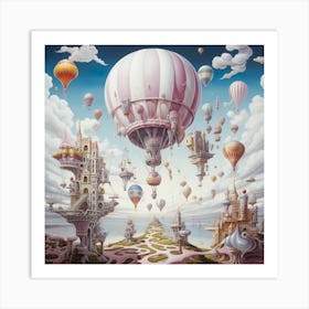 'Flight Of The Balloons' Art Print