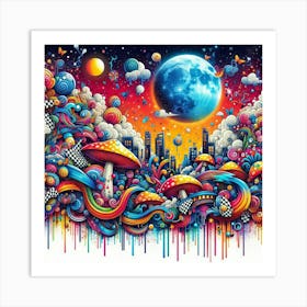 Psychedelic Art 37 Art Print