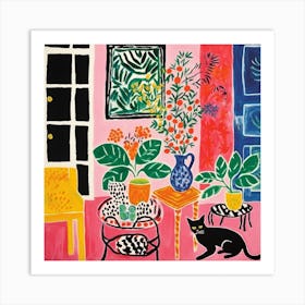 Cat In The Room 7 Art Print