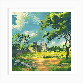 A Great Zimbabwe Ruins In Zimbabwe 4 Art Print