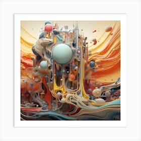 Abstract Painting 3 Art Print