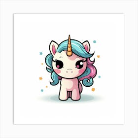 Cute Unicorn 651 Art Print