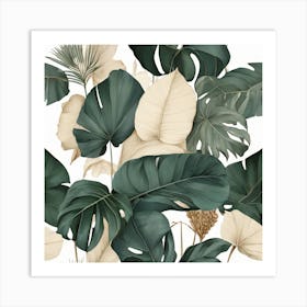 Palm leaf 7 Art Print