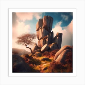 Rocky Landscape Art Print