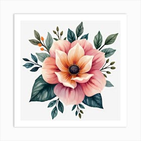 Pink Flower 1 Art Print