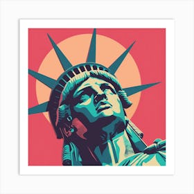 Statue of Liberty NY Usa Vector Design Illustration 1720362777 1 Art Print