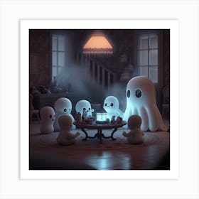 Ghosts At The Table Art Print