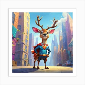 Super Deer 3 Art Print