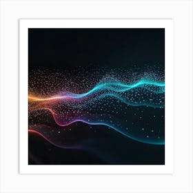 Abstract Wave Pattern 5 Art Print