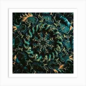 Psychedelic Mandala Art Print