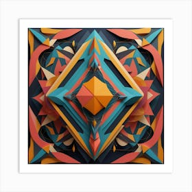 Geometric Abstract Art Art Print