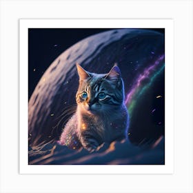 Cat Galaxy (86) 1 Art Print