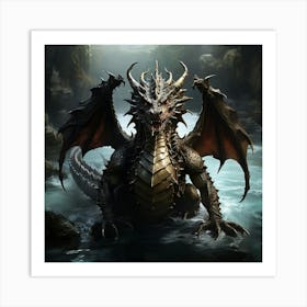 Dragon Art Painting Art Print