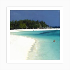 White Sand Beach Art Print