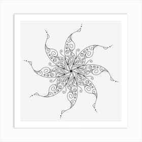 Spiral Mandala 06 Art Print