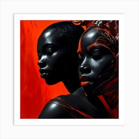 African People Fashion Art 8 Art Print