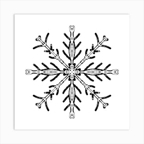 Snowflake 49 Art Print