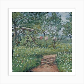 Claude Monet'S Garden Art Print