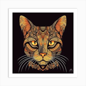 Cat Print Art Print