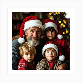 Christmas Father2 Art Print