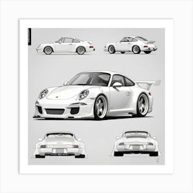 Porsche 911 Gt3 Art Print