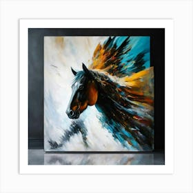 Horse Painting Art Print