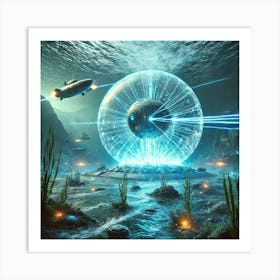 Underwater Shockwave Art Print