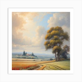 Tuscan Landscape Art Print