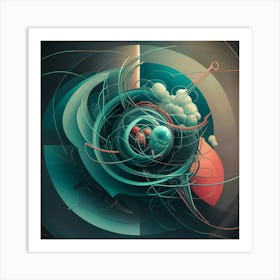 Circulinear Dimensions Art Print