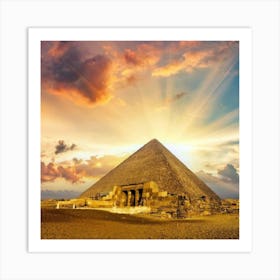 Great Pyramid Of Giza 1 Art Print