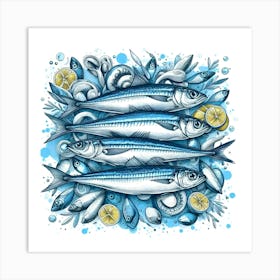 Sardines Art Print 2 Art Print