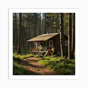 Cabin In The Woods 6 Art Print