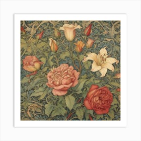 A Collection Of Intricate William Morris Art Print