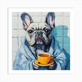 Leisure Frenchie Morning 8 Art Print