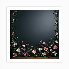 Floral Frame - Floral Stock Videos & Royalty-Free Footage Art Print
