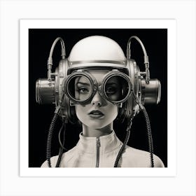 Futuristic Woman 11 Art Print