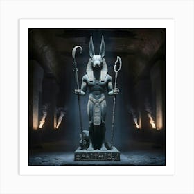 Egyptian Statue  Art Print