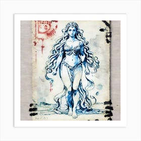 Goddess Of The Sea 2 Art Print