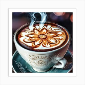 Wildflower Coffee Art Print