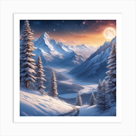 Winter Landscape 45 Art Print