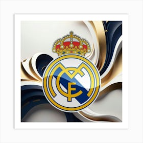 Real Madrid CF Logo Wall Art 10 Art Print