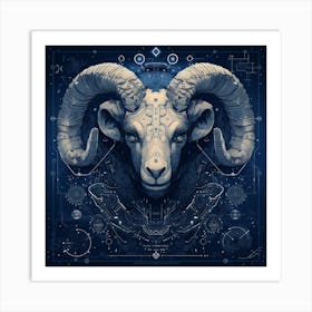 Ram Head 1 Art Print