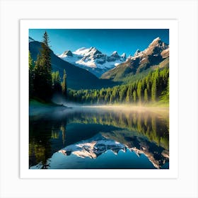 Mountain Lake Art Print