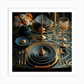 Table Setting 3 Art Print