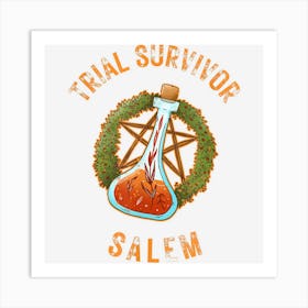 Trial Survivor Witch Salem Apothecary Potion Halloween Art Print