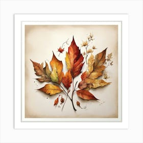 Autumn Leaves 19 Art Print Art Print